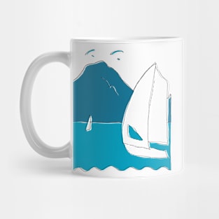 sailing and paragliding Mug